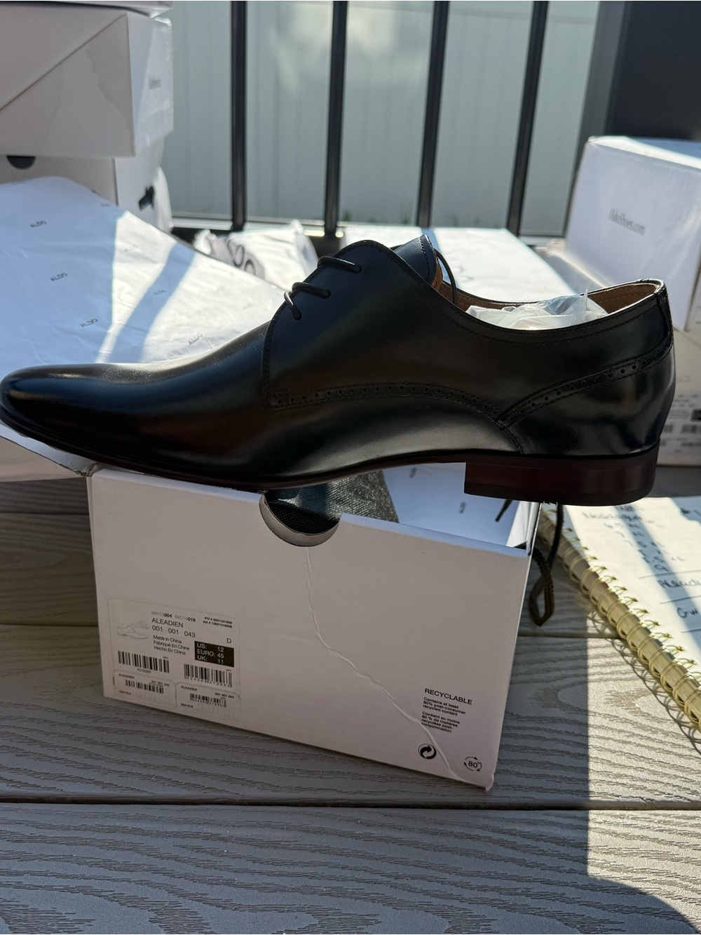 NEW- ALDO Aleaden men’s black dress shoes